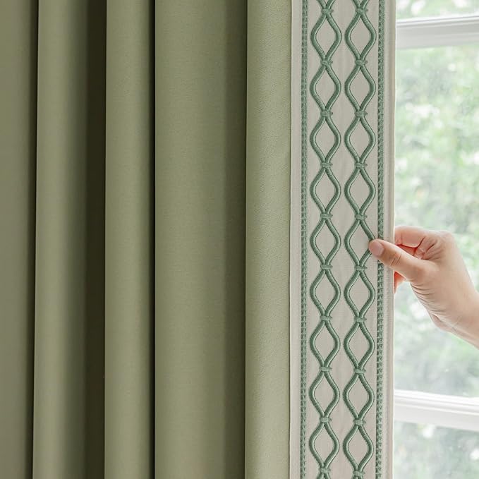 VisionaryHomeDesign Green Pinch Pleat Curtains, High End Curtains - Image 5