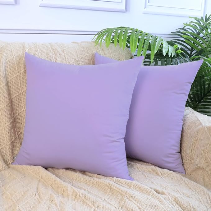 Thmyo 4-Pack 100% Cotton Comfortable Solid Decorative Throw Pillow Case Square - Image 2