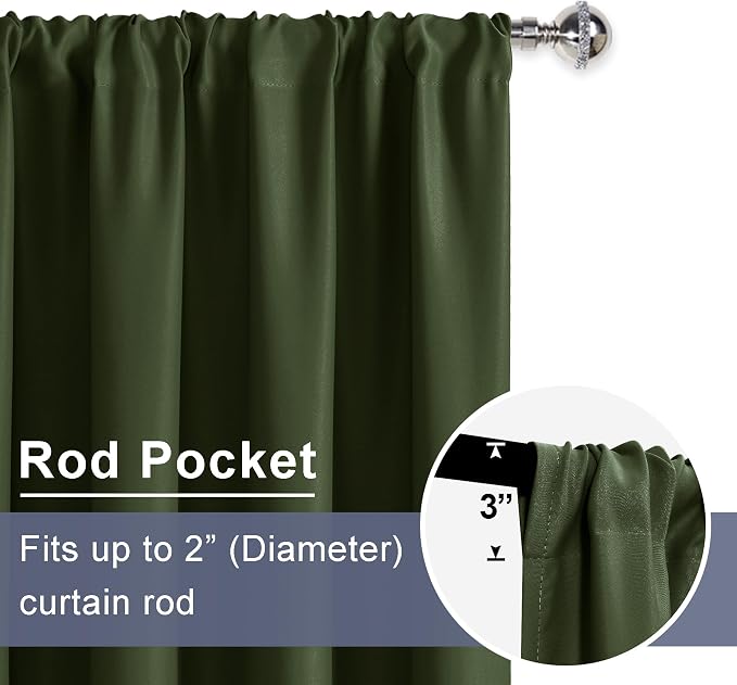 JIUZHEN Christmas Blackout Curtains - Image 4