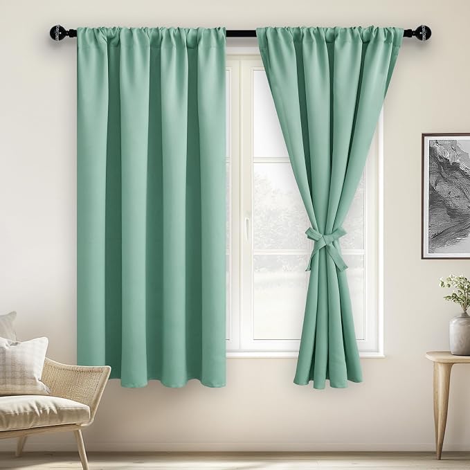 JIUZHEN Blackout Curtains for Bedroom– Thermal Insulated, Noise Reducing Room by JIUZHEN