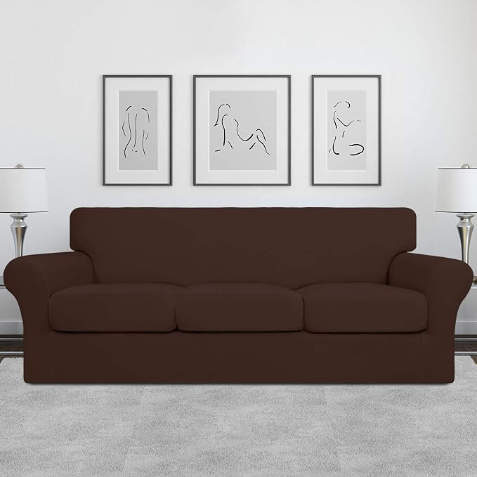 Easy-Going 4 Pieces Stretch Soft Couch Cover - Image 2
