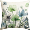 AVOIN colorlife Poppy Flowers Chinoiserie Fall Throw Pillow Cover, 18 x 18 Inch by AVOINcolorlife