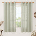 LAMIT Sheer Linen Curtains 63 Inch Length by LAMIT