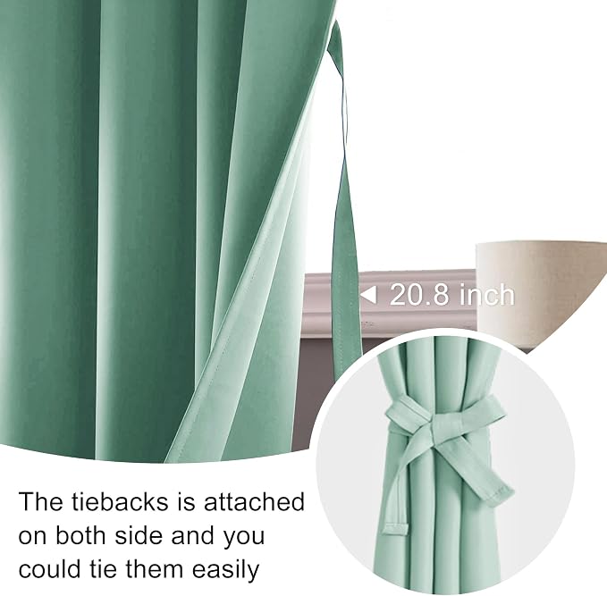 JIUZHEN Blackout Curtains for Bedroom - Image 7