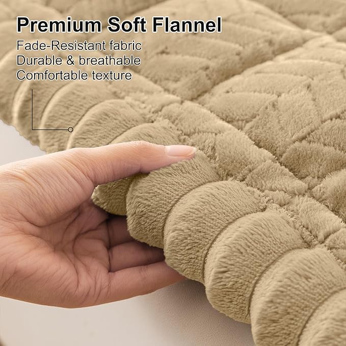 Smiry Non Slip Couch Covers for Dogs, Fuzzy Pet Couch Covers for 3 Cushion Sofa - Image 4