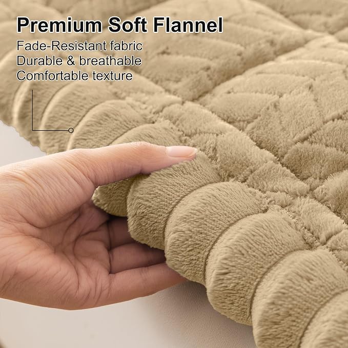 Smiry Non Slip Couch Covers for Dogs, Fuzzy Pet Couch Covers for 3 Cushion Sofa - Image 4