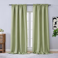OVZME Sage Green Blackout Curtains 96 Inch Length 2 Panels Set, Solid Thermal by OVZME