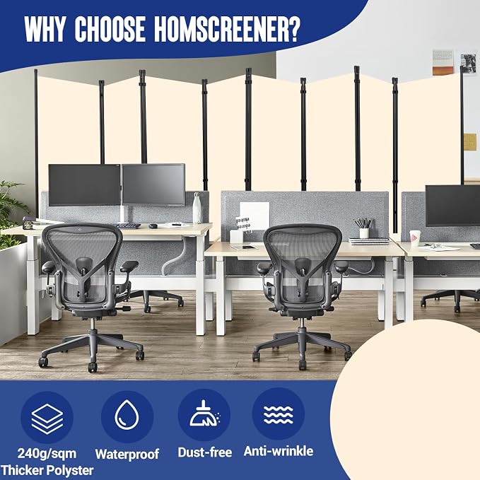 Room Divider and Folding Privacy Screens 8 Panel, Portable Room Divider Panel - Image 3