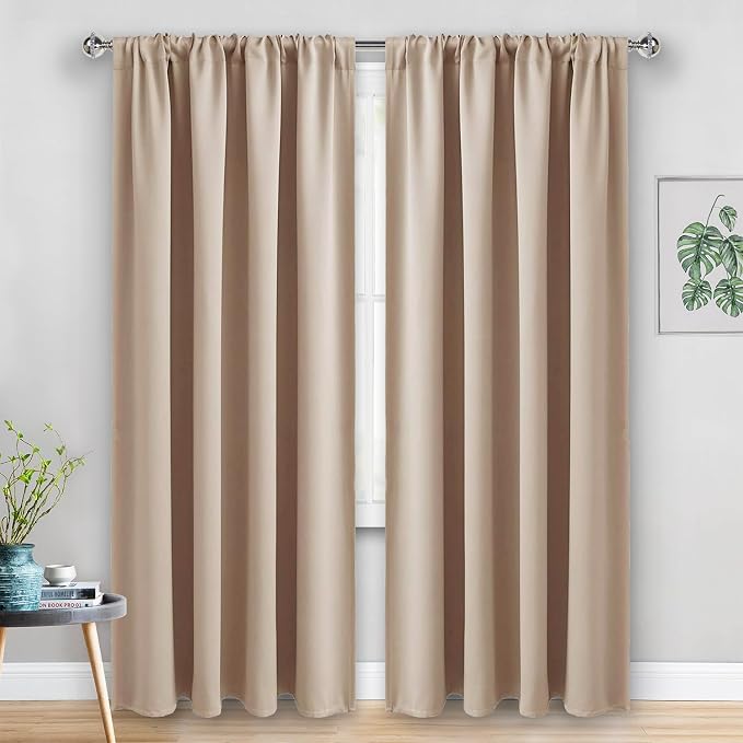 JIUZHEN Blackout Curtains for Bedroom - Image 2