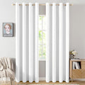 MIULEE 90 Inches Linen Textured Curtains by MIULEE