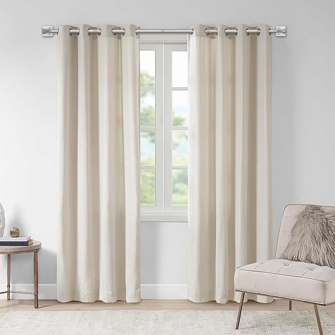 UIOSANRT Silver Curtain Rods, 5/8" Diameter, 32 - Image 6