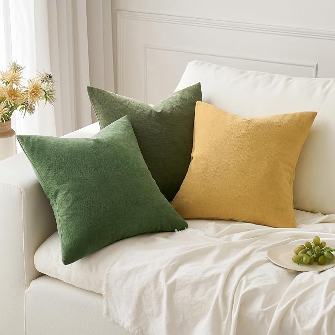 MIULEE Gold Couch Pillow Covers 18x18 Inch - Image 5