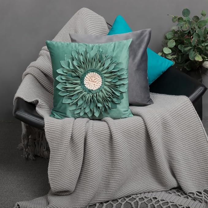 OiseauVoler 3D Sunflower Throw Pillow Cover Decorative Handmade Pillowcases - Image 7