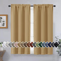 OVZME Gold Short Blackout Curtains by OVZME