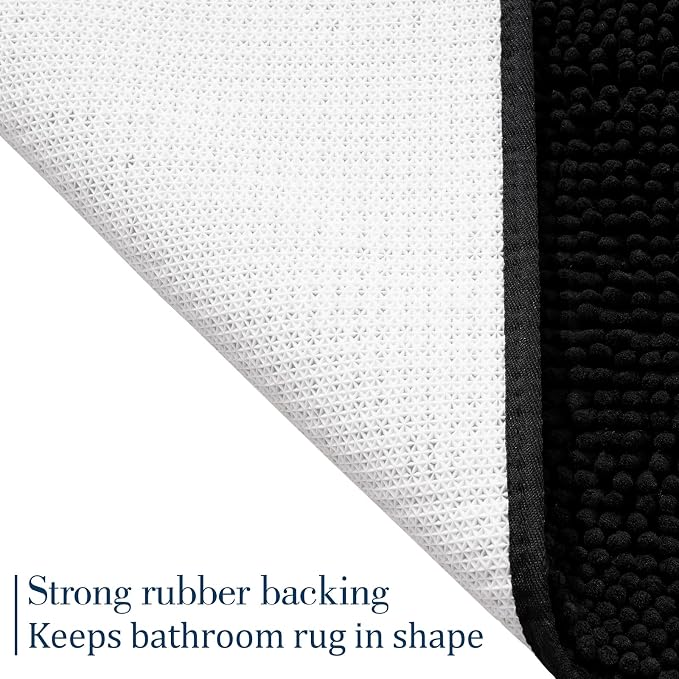 LOCHAS Luxury Bathroom Rug Shaggy Bath Mat 24 x 70 Inch, Washable Non Slip Bath - Image 6