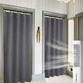 RYB HOME 2 Panels Blackout Doorway Curtains, Thermal Insulated Privacy Rod by RYBHOME