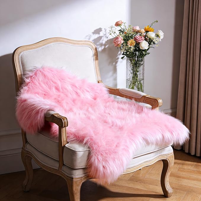 Ultra Soft Faux Fur Rug, Fluffy Shaggy 2 x 3 Ft Sheepskin Fur - Image 6