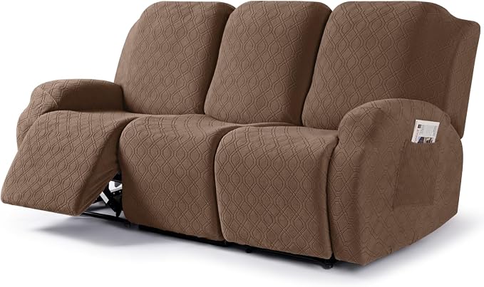 VANSOFY Recliner Cover, 3-Pieces Stretch Reclining Couch Covers by VANSOFYFURNITURECOVERS