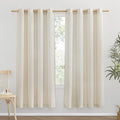 NICETOWN Linen Flax Semi Sheer Curtains 72" Length, Grommet Window Treatments by NICETOWN