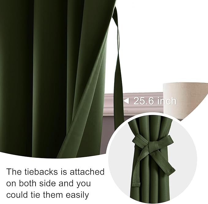 JIUZHEN Blackout Curtains for Bedroom - Image 5