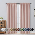 OVZME Blush Pink Blackout Curtains by OVZME