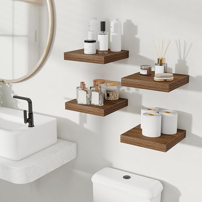 Fun Memories Rustic Wood Floating Shelves - Image 2