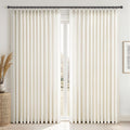 Topfinel 96 Inches Long Pinch Pleated Semi Sheer Curtains, Natural Linen by Topfinel