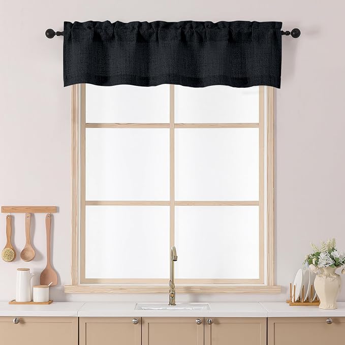 Chyhomenyc Black Valance for Windows by Chyhomenyc