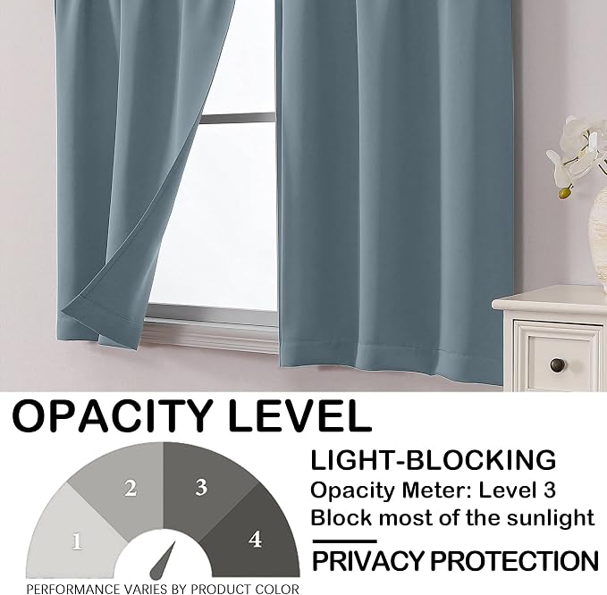 OVZME Stone Blue Blackout Curtains - Image 6