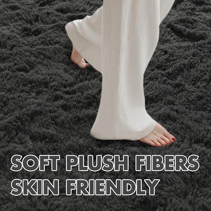 5x7 Ft Shag Area Rug for Bedroom, Ultra Soft Fluffy Furry Rugs for Living Room - Image 5
