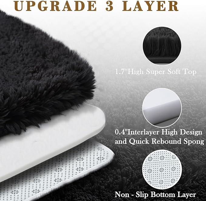 8x10 Area Rugs for Living Room Bedroom, Large Area Rug Shaggy Carpet Soft Plush - Image 5