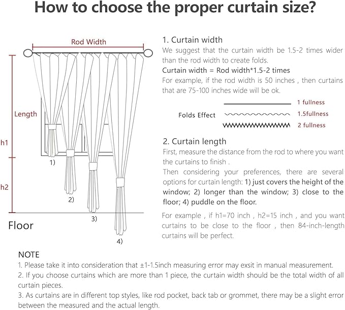 Joydeco Light Grey Custom Solid Single Blackout Curtain - Image 7