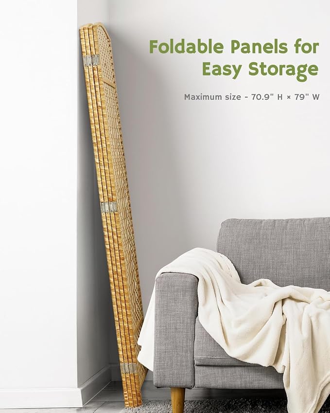 JOSTYLE 6ft. Tall Extra Wide Folding Privacy Screens - Image 9