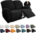 YEMYHOM 6 Pieces Stretch Loveseat Recliner Slipcover Jacquard Recliner Sofa by YEMYHOM