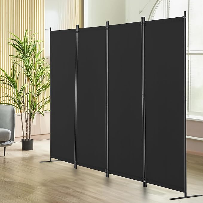 VEVOR Room Divider, 4 Panel Room Dividers and Folding Privacy Screens, Fabric - Image 8
