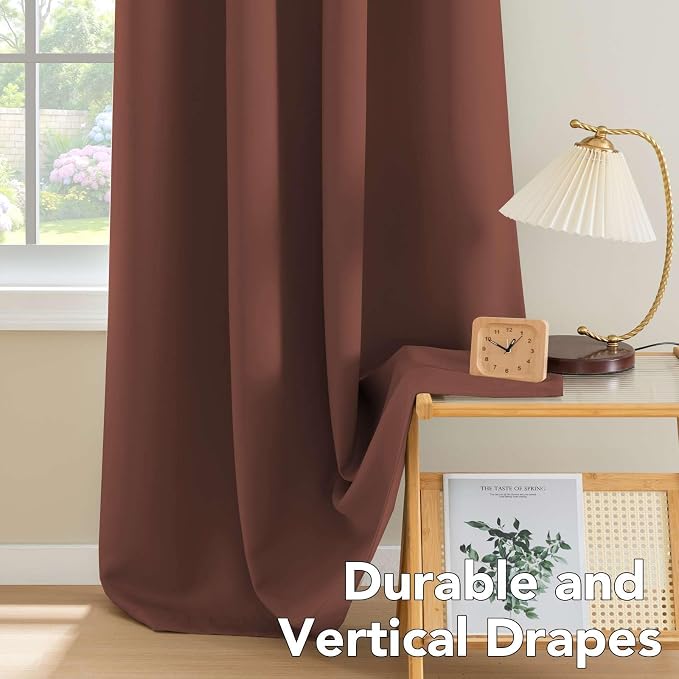 H.VERSAILTEX Blackout Window Curtain Panels Thermal Insulated Room Darkening - Image 8