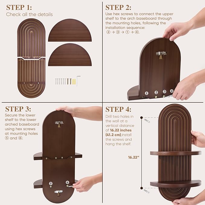 SweetSage Mordern Wall Shelf - Image 5