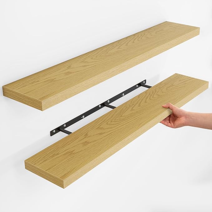 Fun Memories Rustic Wood Floating Shelves by FunMemories