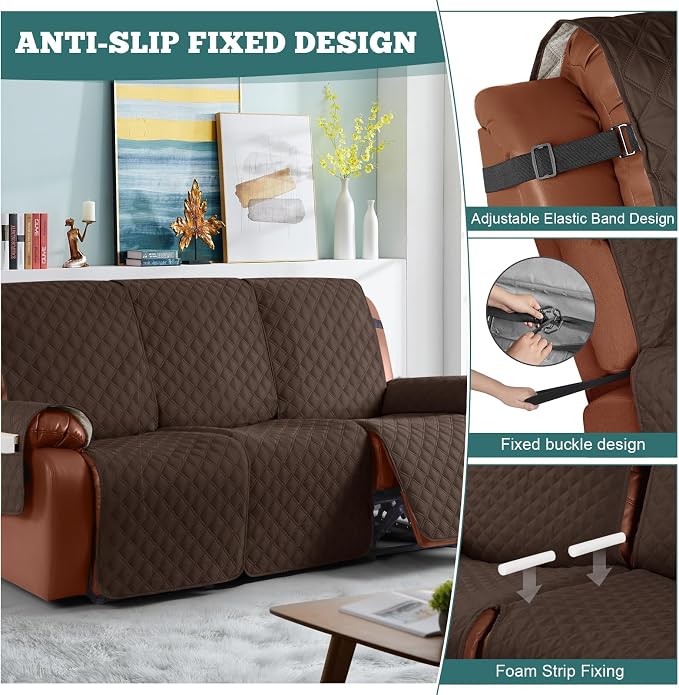 Ruaozz Waterproof Recliner Sofa Covers, 1-Piece Couch Covers - Image 6
