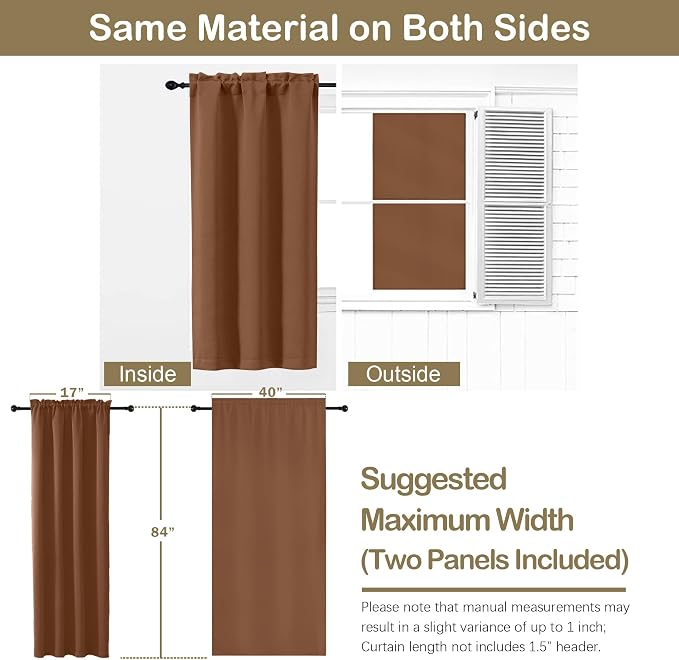 OVZME Sun Baked Blackout Curtains - Image 2