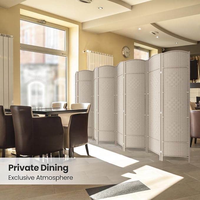 8 Panel Room Divider, 6Ft Folding Privacy Screen, Tall - Image 6