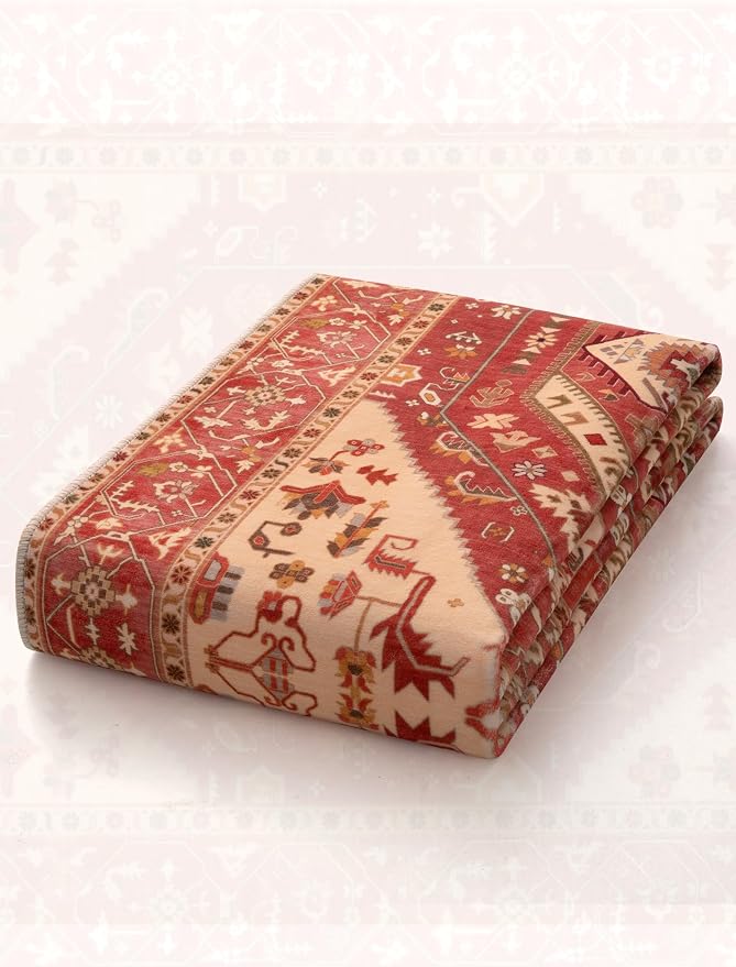 SERISSA Boho Washable Runner Rug, 2x5 Rug Runner Non-Slip Vintage Red Hallway - Image 7