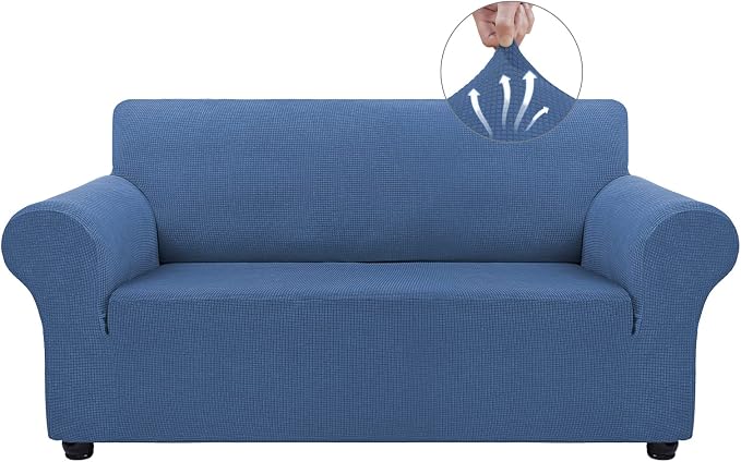 Asnomy Sofa Covers for 2 Cushion Couch Stretch loveseat Covers Slipcovers by Asnomy