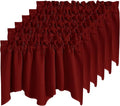 NICETOWN 6 Panels Christmas Red Valances by NICETOWN
