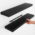 Fun Memories Floating Shelves for Wall, Rustic Wood Wall Mounted Shelves for by FunMemories