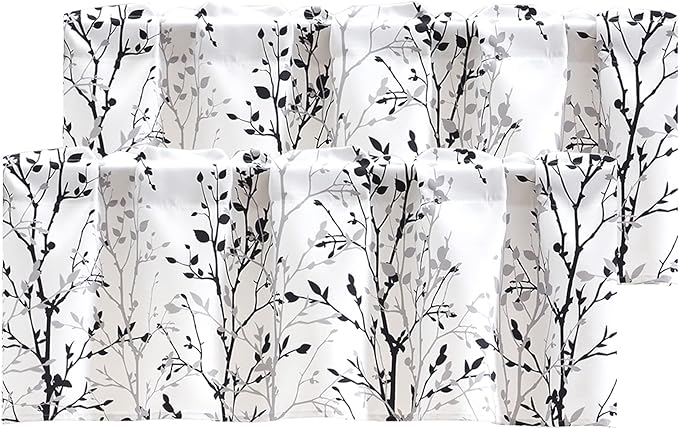 Luvyohmee Tree Branch Printed Valance Curtain, 18 inches Long Kitchen Valance by Luvyohmee