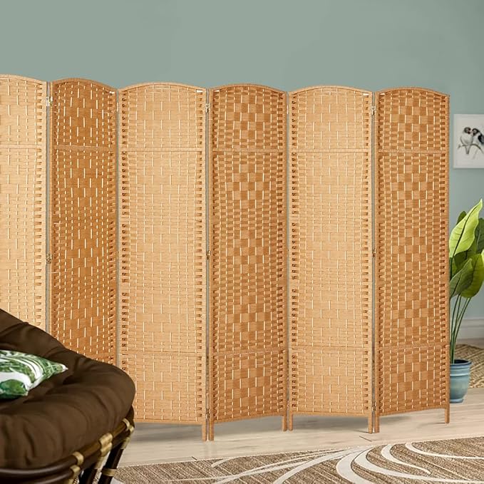 Rose Home Fashion Room Divider, 6 ft Tall Room Dividers and Folding Privacy - Image 2