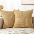 MIULEE Khaki Decorative Throw Pillow Covers 18x18 Inch by MIULEE