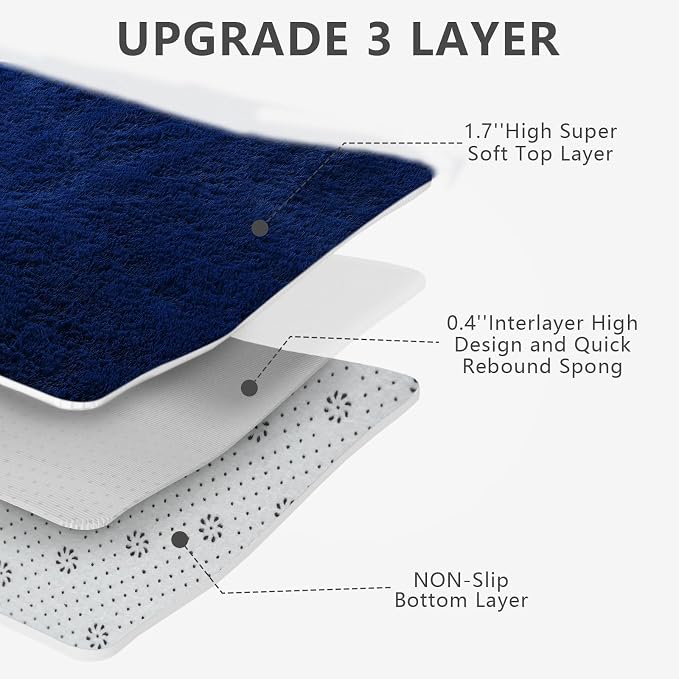 Shag Area Rugs for Bedroom Living Room, 5X8 Ultra Soft Fluffy Area Rugs for Dorm - Image 5