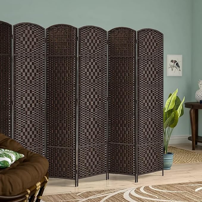 Rose Home Fashion Room Divider, 6 ft Tall Room Dividers and Folding Privacy - Image 2